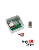 KIT RADIOCOMANDO E RICEVITORE BICANALE V2 GARDEN LUX PER CARICHI FINO A 1500W
