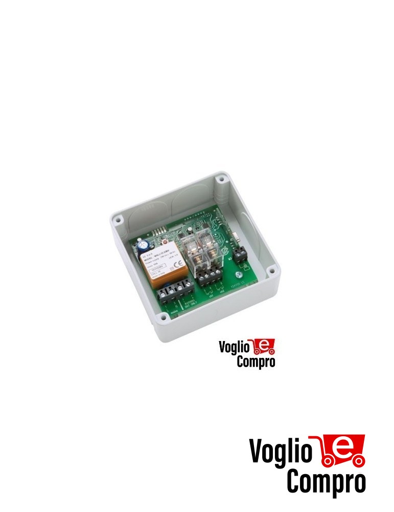 KIT RADIOCOMANDO E RICEVITORE BICANALE V2 GARDEN LUX PER CARICHI FINO A 1500W