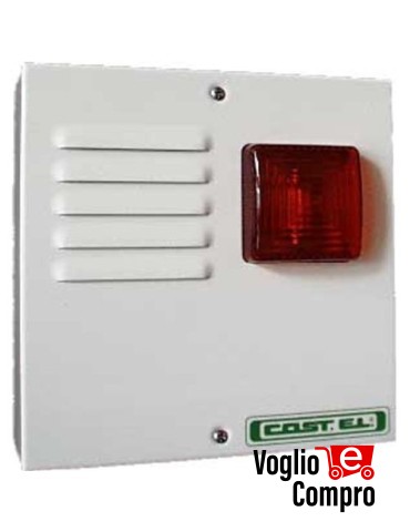 COSTEL Sc30 Sirena a led autoalimentata per esterni con memoria