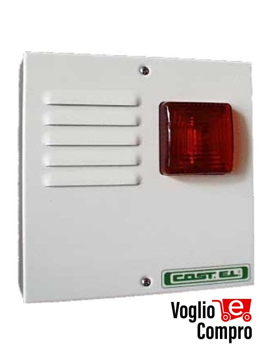 COSTEL Sirena Sc30 a LED Antischiuma autoalimentata per esterni con memoria