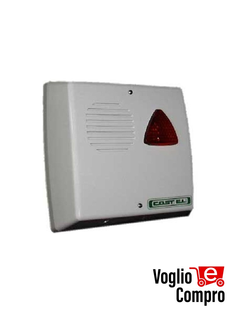 Sirena COSTEL Sc35 autoalimentata per esterni 12 Vdc, lampeggiante a led con memoria