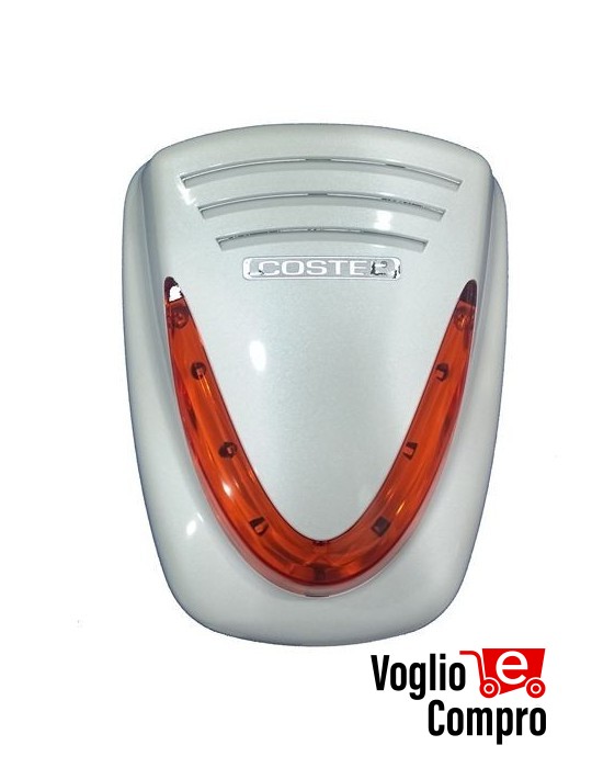 COSTEL SC45LAS Sirena antischiuma a doppia tecnologia contro falsi allarmi BIANCA