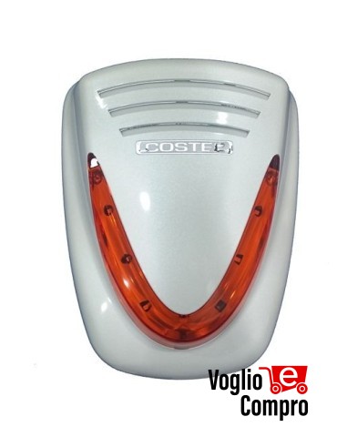 COSTEL SC45LAS Sirena antischiuma a doppia tecnologia contro falsi allarmi GRIGIA