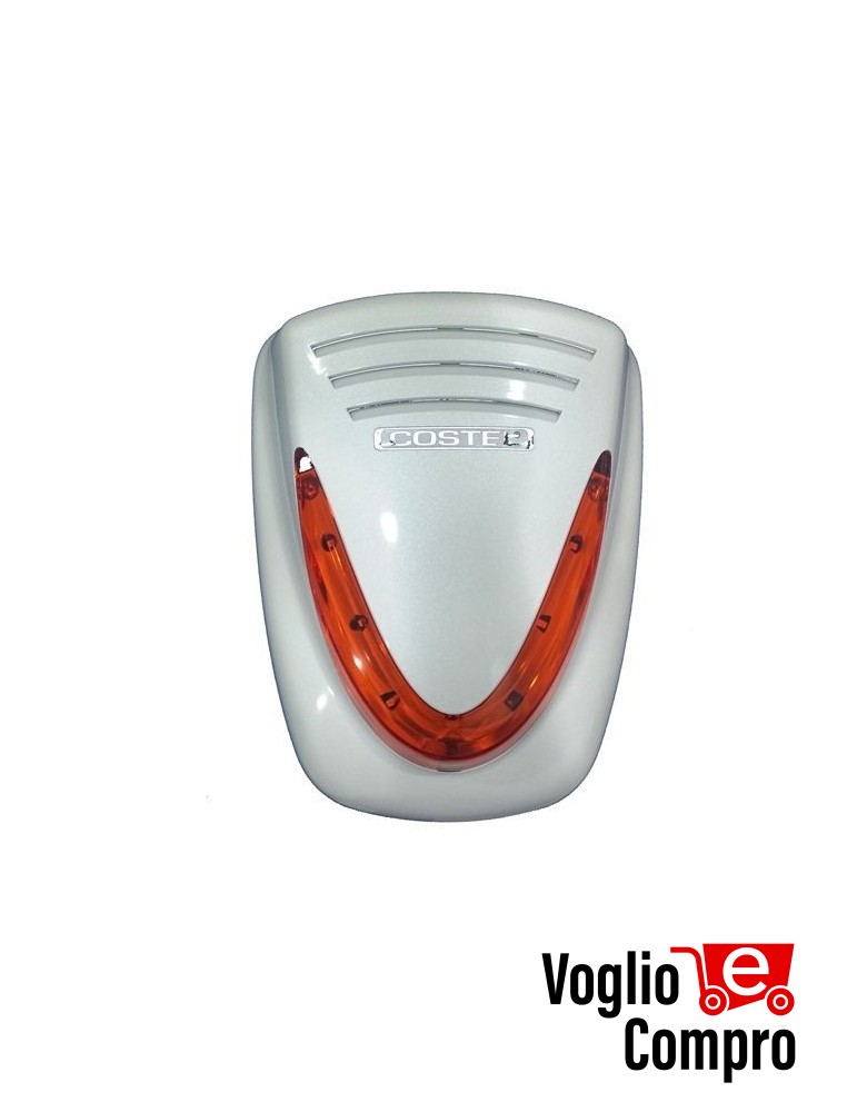 COSTEL SC45LAS Sirena antischiuma a doppia tecnologia contro falsi allarmi GRIGIA