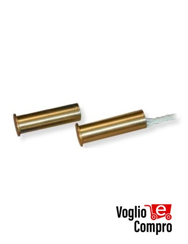 CONTATTO MAGNETICO DA INCASSO COSTEL Ci08 IN OTTONE CONF. 10 PEZZI diam. 8mm