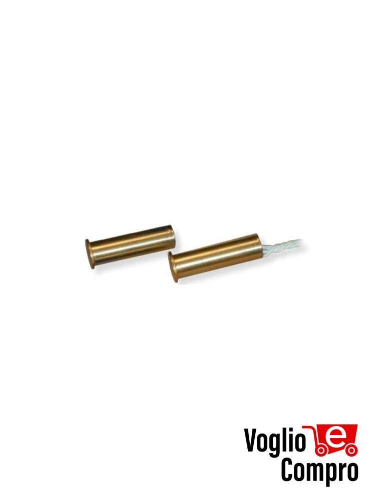 CONTATTO MAGNETICO DA INCASSO COSTEL Ci08 IN OTTONE CONF. 10 PEZZI diam. 8mm