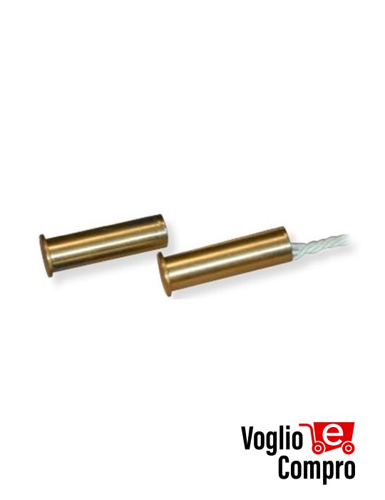 CONTATTO MAGNETICO DA INCASSO COSTEL Ci08 IN OTTONE CONF. 10 PEZZI diam. 8mm