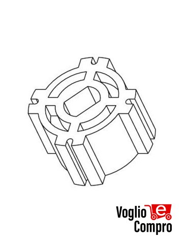 162713PULEGGIA TONDO DIAMETRO 44MM PER MOTORIDUTTORI  TUBOLARI 35MM