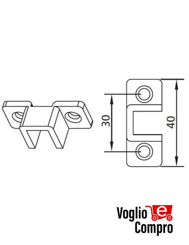 162729 SUPPORTO PER MOTORIDUTTORI TUBOLARI DIAMETRO 35MM