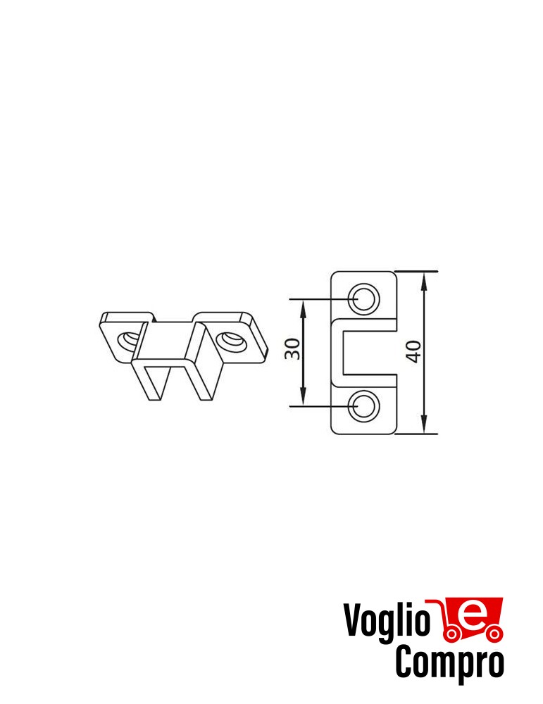 162729 SUPPORTO PER MOTORIDUTTORI TUBOLARI DIAMETRO 35MM