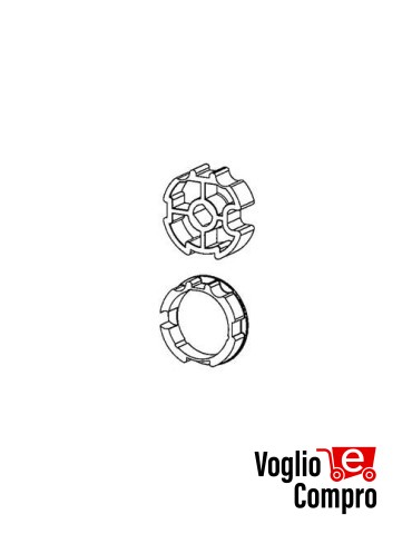PULEGGIA CM-10B E CORONA CM-11 OGIVA DIAMETRO 78mm PER MOTORIDUTTORI TUBOLARI MATIX 80/120 NM V2