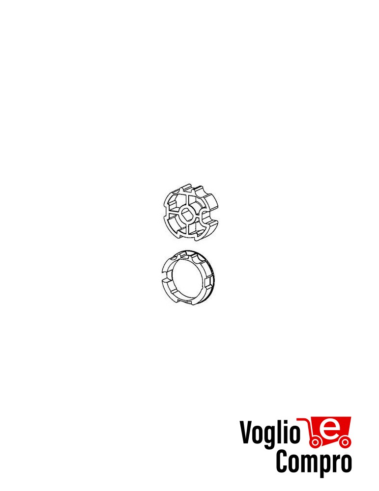 PULEGGIA CM-10B E CORONA CM-11 OGIVA DIAMETRO 78mm PER MOTORIDUTTORI TUBOLARI MATIX 80/120 NM V2