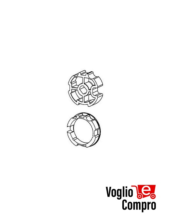 PULEGGIA CM-10B E CORONA CM-11 OGIVA DIAMETRO 78mm PER MOTORIDUTTORI TUBOLARI MATIX 80/120 NM V2