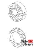 163407-163408CORONA E PULEGGIA DEPRAT DIAMETRO 89MM PER MOTORIDUTTORI TUBOLARI DIAMETRO 59MM