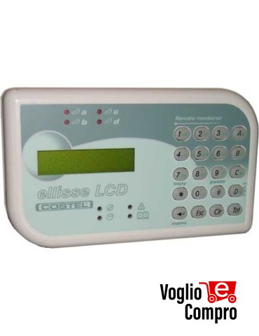 SRTAELLCD Ellisse LCD per centrali Sfera SV e Sfera Plus, Prisma SV e Prisma Plus