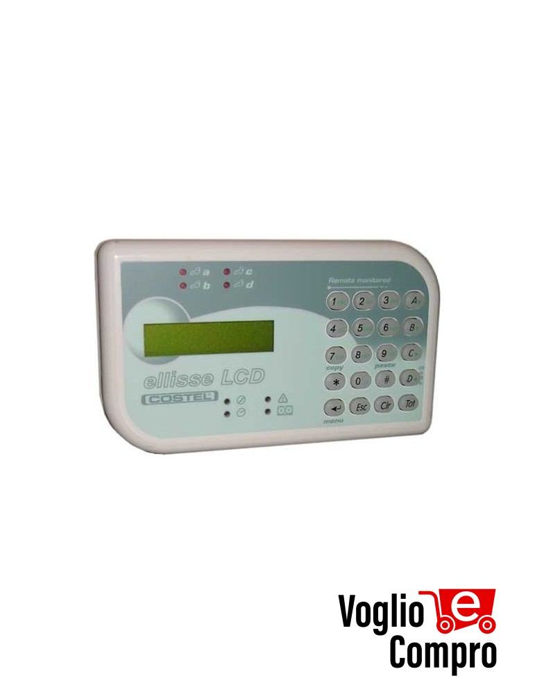 SRTAELLCD Ellisse LCD per centrali Sfera SV e Sfera Plus, Prisma SV e Prisma Plus