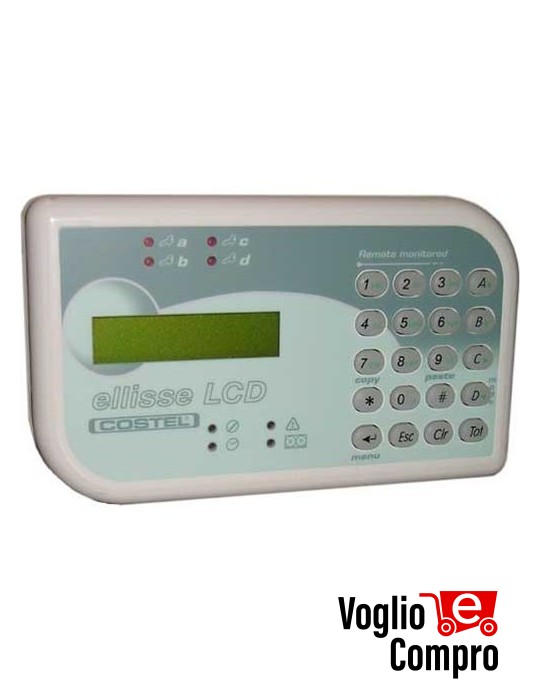 SRTAELLCD Ellisse LCD per centrali Sfera SV e Sfera Plus, Prisma SV e Prisma Plus