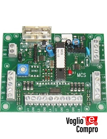 CESCMCS  Modulo concentratore MCS scheda di espansione seriale 8 ingressi