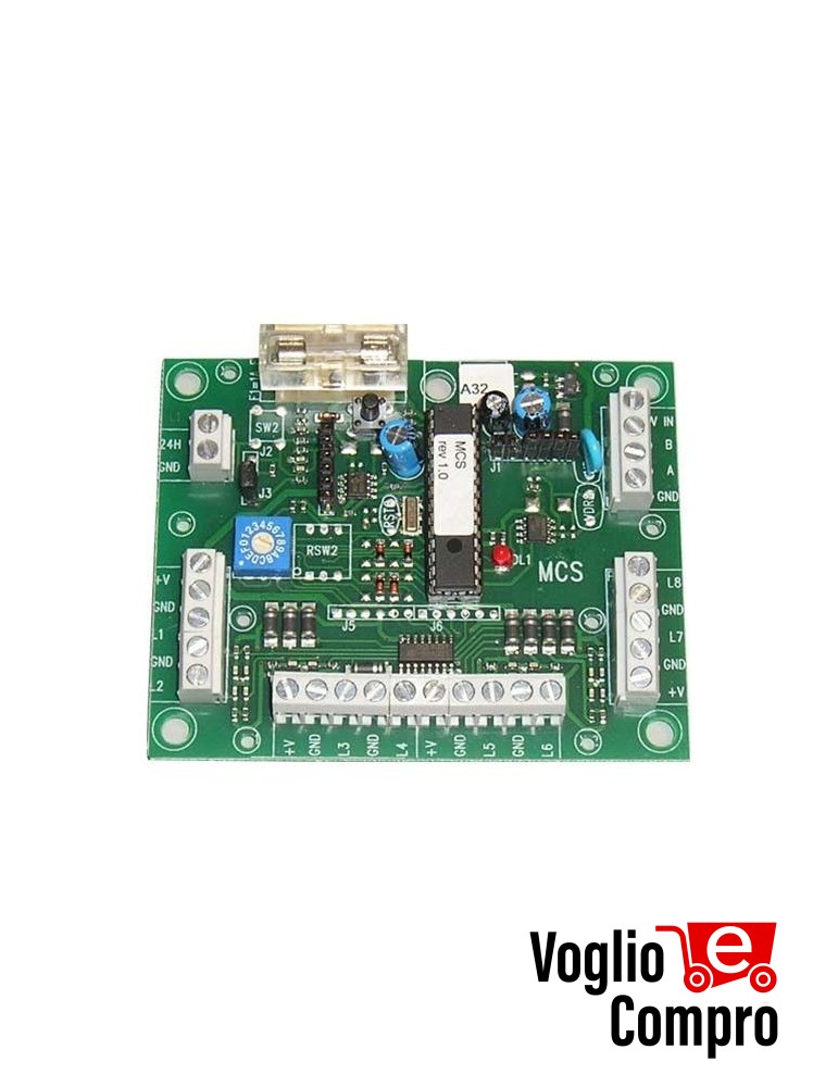 CESCMCS  Modulo concentratore MCS scheda di espansione seriale 8 ingressi