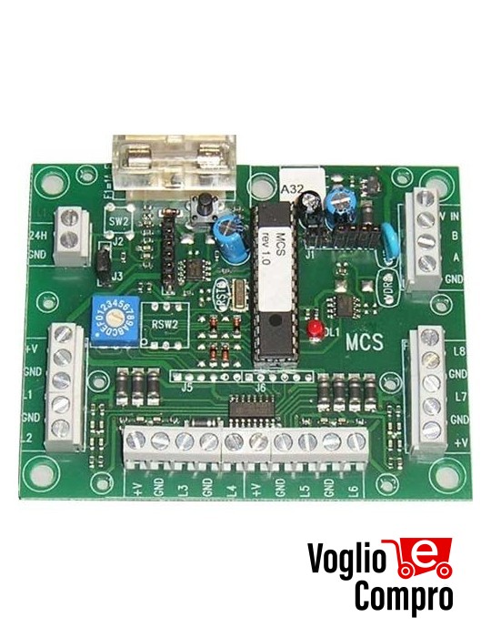 CESCMCS  Modulo concentratore MCS scheda di espansione seriale 8 ingressi