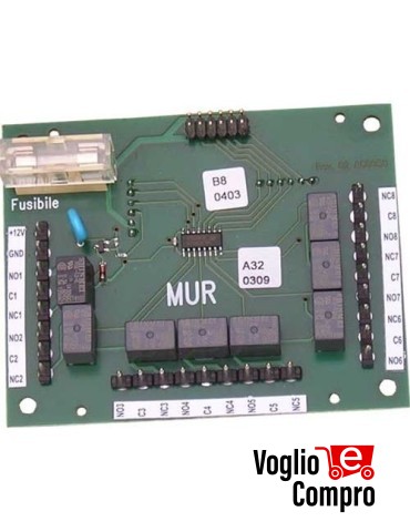 Costel CESCMUR Modulo di espansione con 8 relè a scambi liberi sing programabili