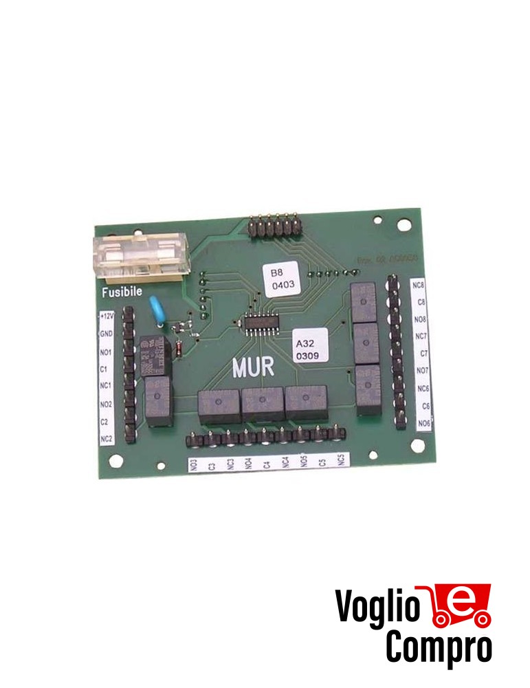 Costel CESCMUR Modulo di espansione con 8 relè a scambi liberi sing programabili