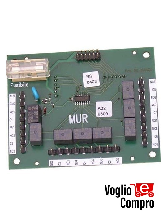 Costel CESCMUR Modulo di espansione con 8 relè a scambi liberi sing programabili