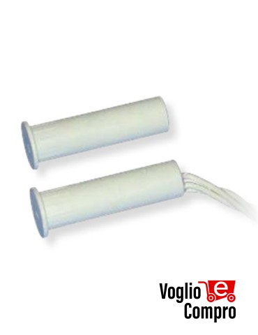 Ci08 CONTATTO MAGNETICO DA INCASSO COSTEL Ci08 IN PLASTICA CONF. 10 PEZZI diam. 8mm