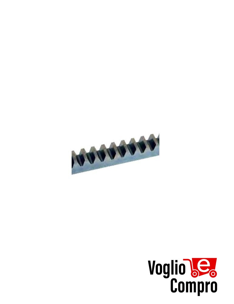 v2-162323,Cremagliera metallica zincata M6 30x30 L. 1m PER MOTORI SCORREVOLI PER HYPERFOR E FORTECO