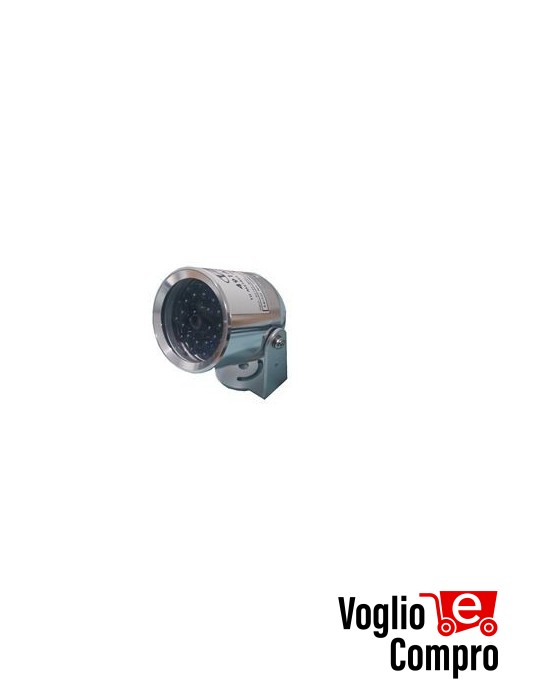 491A01 Illuminatore infrarosso a 28 Led per telecamere. Distanza 10 metri. IP68
