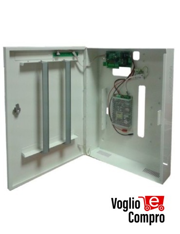 WALL BOX PLUS METALLICO CHIAVE FISSAGGIO DVR MORSETTIERA 11.2Ah CARICABATTERIE