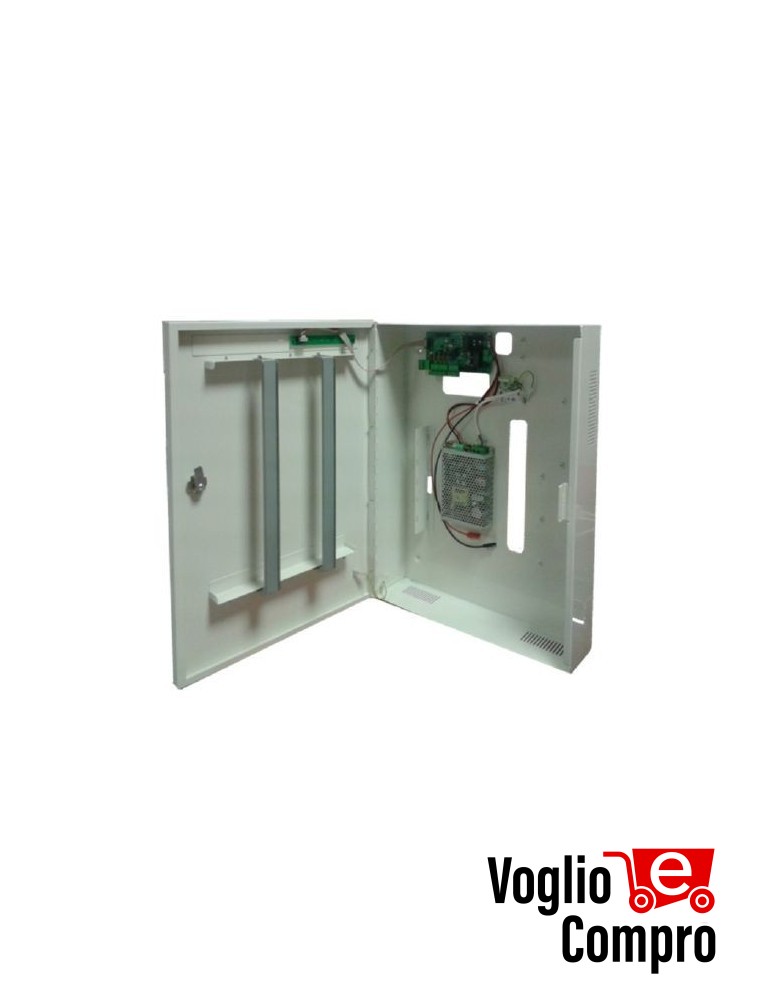 WALL BOX PLUS METALLICO CHIAVE FISSAGGIO DVR MORSETTIERA 11.2Ah CARICABATTERIE