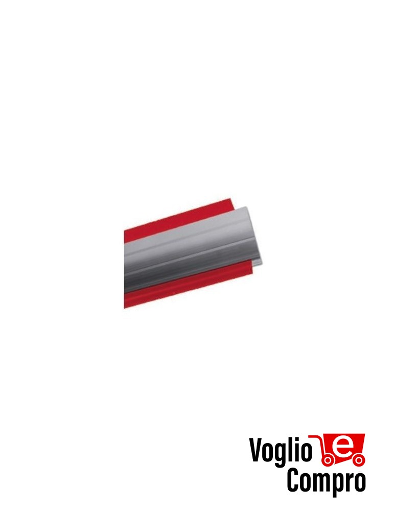 BARRA QUADRA IN ALLUMINIO DA 4,22 MT V2 163628 CON GOMME PROTETTIVE X NIUBA 4
