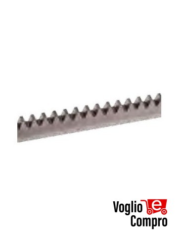 CREMAGLIERA METALLICA ZINCATA PER MOTORE SCORREVOLE 30X12mm M4 CON KIT FISSAGGIO