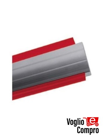 Barra quadra in alluminio V2 163627 da 6.28 mt con gomme protettive PER NIUBA 6