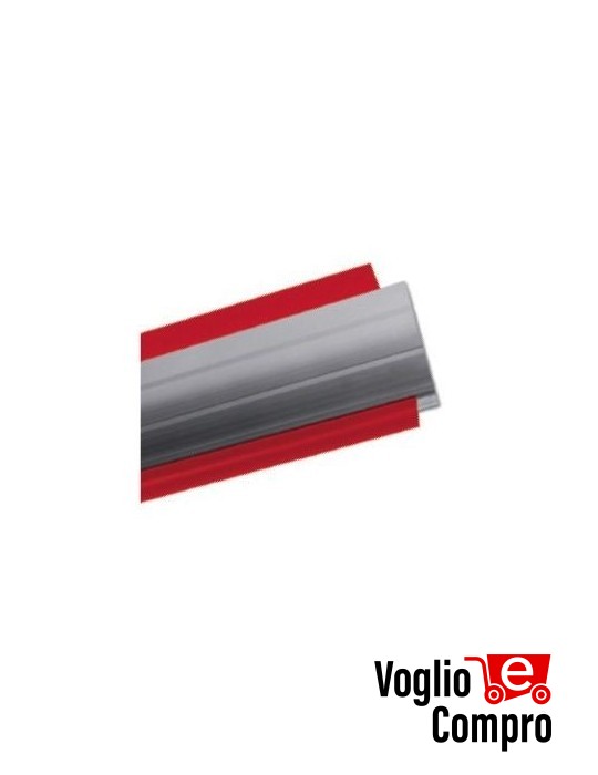 Barra quadra in alluminio V2 163627 da 6.28 mt con gomme protettive PER NIUBA 6