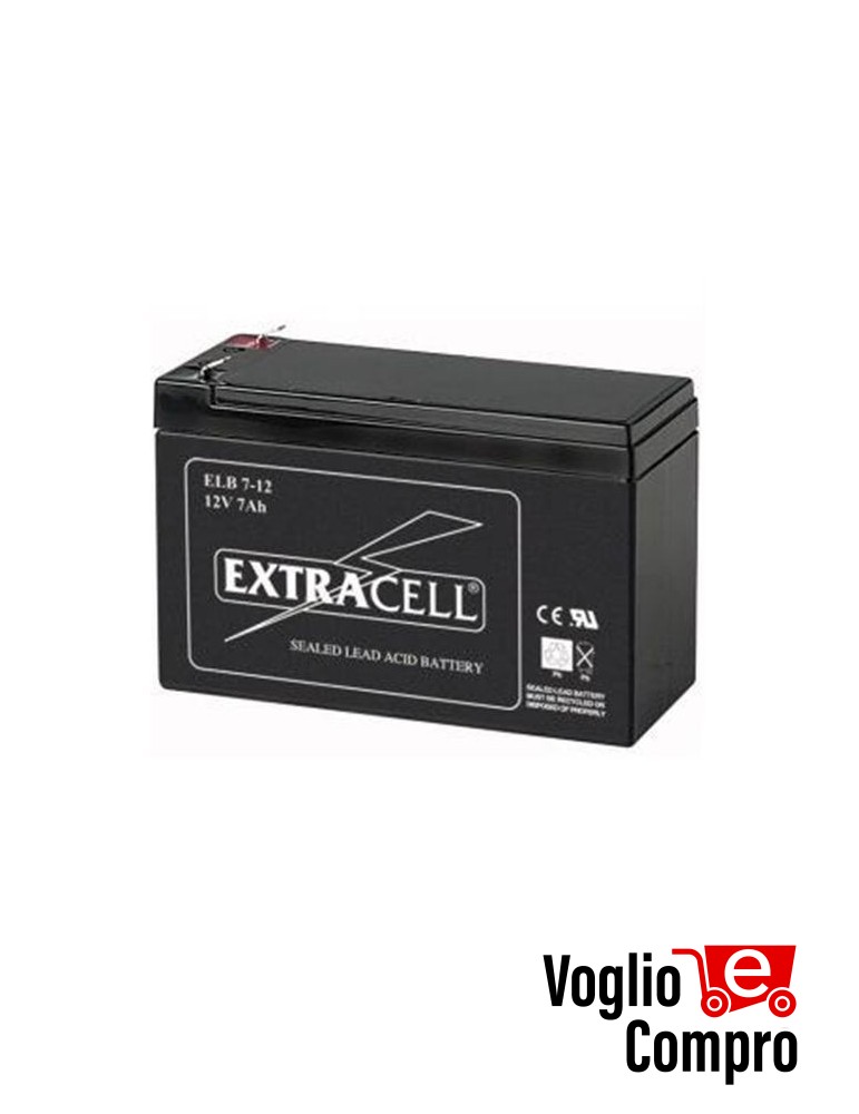 ACCUMULATORE COSTEL 12V 7Ah AL PIOMBO RICARICABILE PER CENTRALE ALLARME