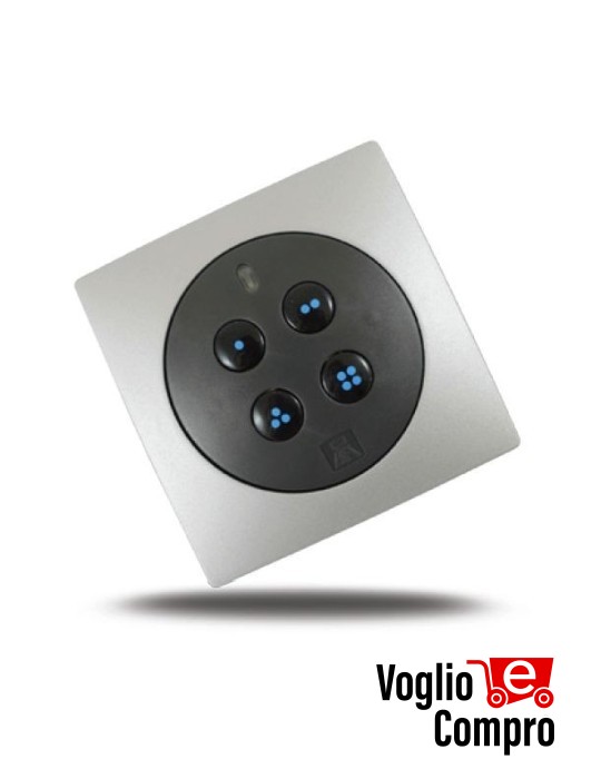 6901366 RADIOCOMANDO TELECOMANDO ORIGINALE BFT RB4 MURALE 433,92MHZ ROLLING CODE 4TASTI