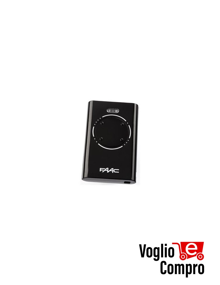 6901029 RADIOCOMANDO TELECOMANDO ORIGINALE FAAC XT4 433 SLH NERO 433,92 ROLLING CODE
