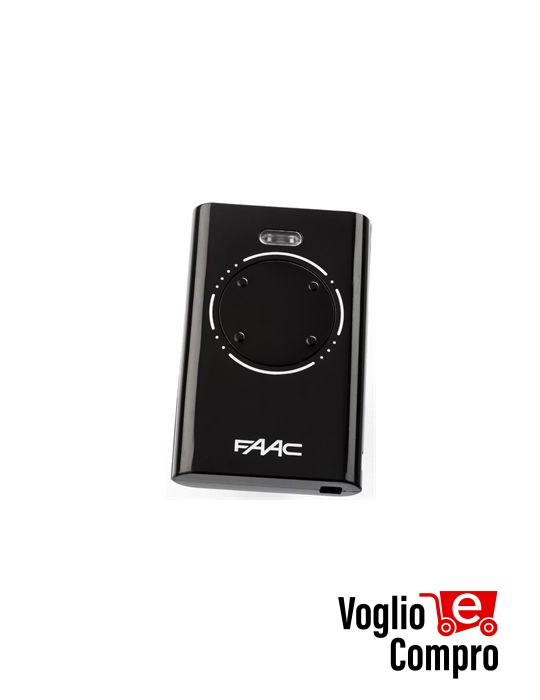 6901029 RADIOCOMANDO TELECOMANDO ORIGINALE FAAC XT4 433 SLH NERO 433,92 ROLLING CODE