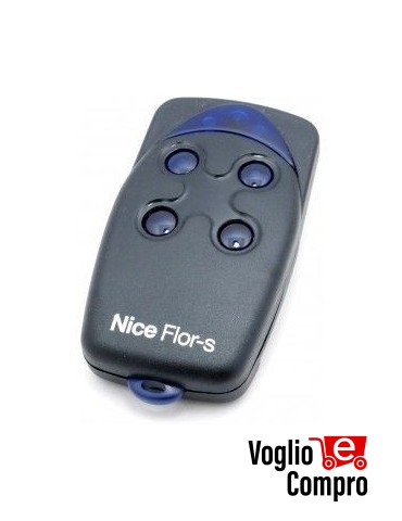 RADIOCOMANDO TELECOMANDO ORIGINALE NICE FLO4R-S 433Mhz ROLLING CODE  4TX