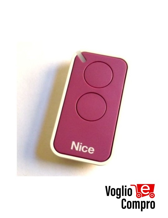 6901051 RADIOCOMANDO TELECOMANDO ORIGINALE NICE INTI2L LILLA  433,92MHZ  ROLLING CODE 2TASTI
