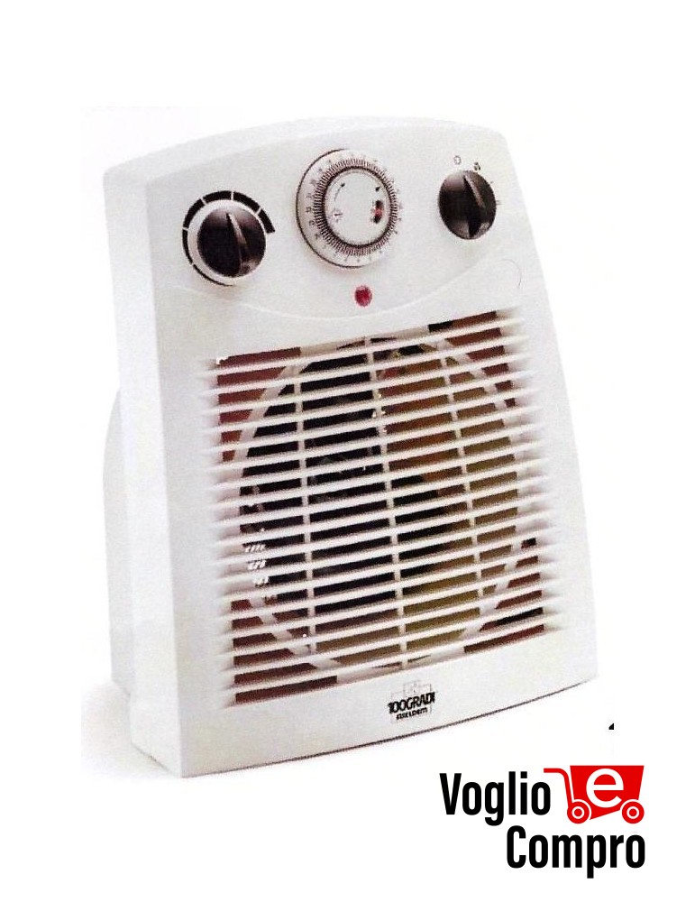 100 gradi fiseldem  THERMOTIME 2000W  TERMOVENTILATORE CON TIMER