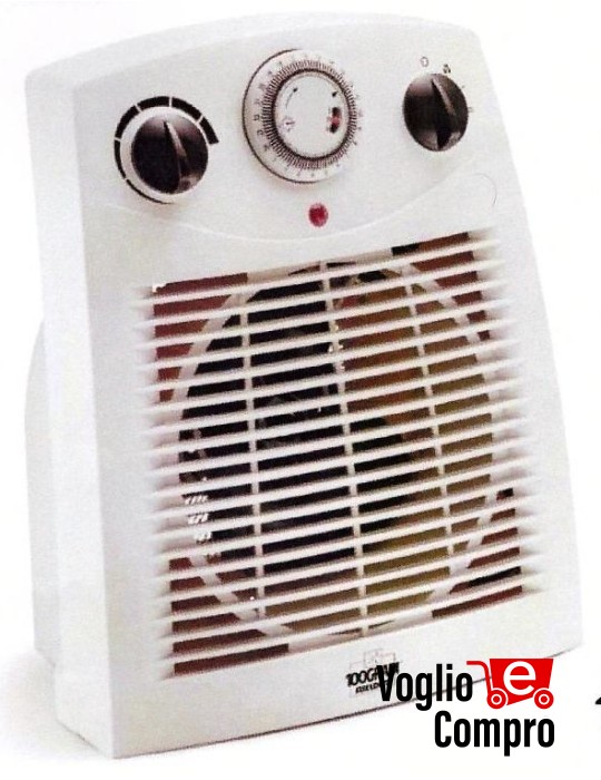 100 gradi fiseldem  THERMOTIME 2000W  TERMOVENTILATORE CON TIMER