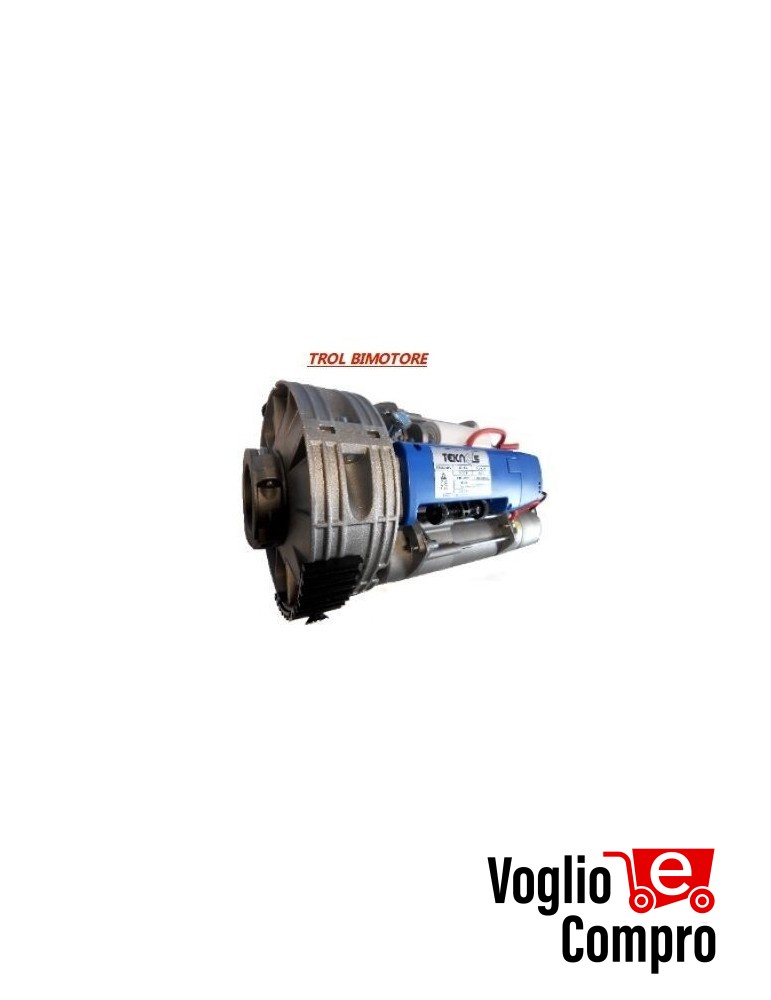 BIMOTORE CENTRO ASSE TEKNOS FINECORSA MECCANICO PER SERRANDA AVVOLGIBILE 340Kg