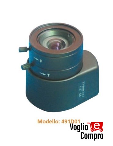 491D01 Obiettivo varifocal 3,5 - 8 mm cs 1/3