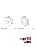 162859-162858 CORONA E PULEGGIA V2 TONDO DIAMETRO 100x3.5mm PER MOTORIDUTTORI TUBOLARI