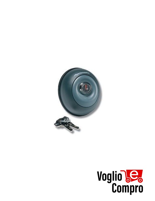 41830/007 PC12E - Pulsante a chiave a due contatti APRIMATIC, disponibili acc. per incasso