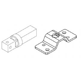 Kit supporto più perno quadro per motore tubolare serie 35 APRIMATIC confezione 5 pezzi