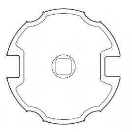 Adattatore Ogiva per rullo 78 mm serie 45 (SMS-CMS) APRIMATIC